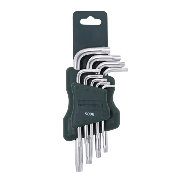 Набор ключей Г-образных TORX 9пр.(Т10, Т15, Т20, Т25, Т27, Т30, Т40, Т45, Т50)в пластиковом держателе