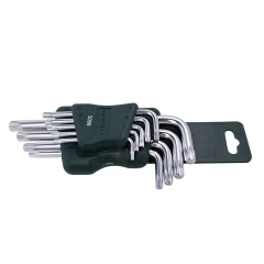 Набор ключей Г-образных TORX 9пр.(Т10, Т15, Т20, Т25, Т27, Т30, Т40, Т45, Т50)в пластиковом держателе