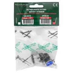 Фитинг угловой для пластиковых трубок 8мм с внутренней резьбой 1/2''