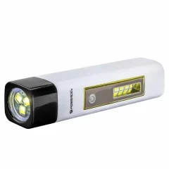 Фонарь светодиодный аккумуляторный (2 режима работы, 1200мАч, 600Лм, время работы 4-5ч, время зарядки 3-4ч, IPX5)