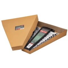 Набор ключей комбинированных 25пр.(6,7,8,9,10-2шт,11,12-2шт,13-2шт,14-2шт,15,16,17-2шт,18,19,21,22,24,27,30,32мм),в пластиковом держателе