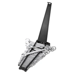 Набор ключей комбинированных 25пр.(6,7,8,9,10-2шт,11,12-2шт,13-2шт,14-2шт,15,16,17-2шт,18,19,21,22,24,27,30,32мм),в пластиковом держателе