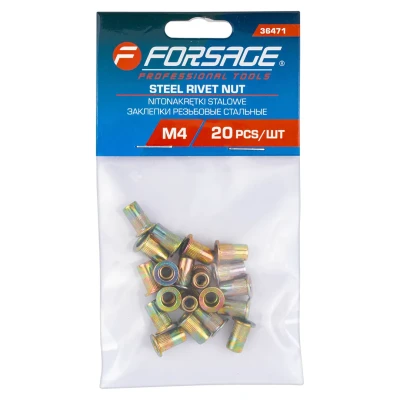 Заклепки резьбовые стальные 20шт.