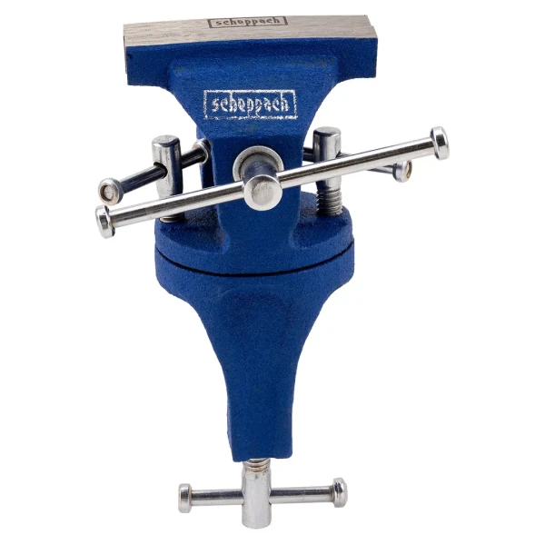 Тиски настольные поворотные мини (ширина губ - 70мм, захват-35мм, крепление ''струбцина'')