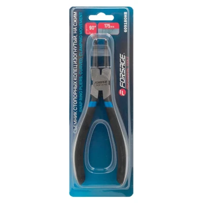 Съемник стопорных колец гнутый на сжим (90°,L-150мм), в блистере