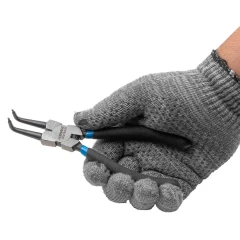 Съемник стопорных колец гнутый на сжим (90°,L-150мм), в блистере