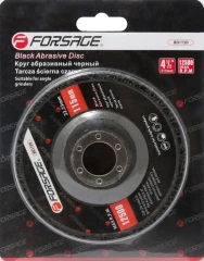 Круг абразивный зачистной 115х22.2мм(черный, max об/мин 11000), в блистере