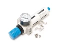 Фильтр-регулятор с индикатором давления для пневмосистемы 1/4''(пропускная способность:1300 л/мин, давление max: 16 bar, температура воздуха: 0° до 60)