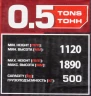 Стойка трансмиссионная гидравлическая 0,5т (h min-1120мм,h max-1890мм)