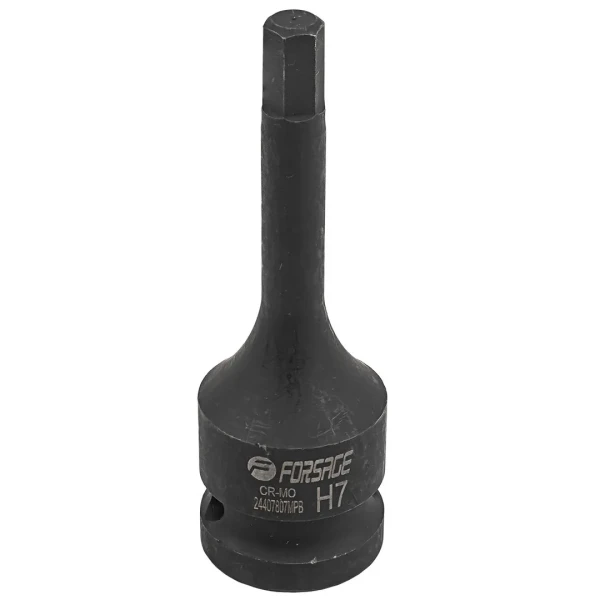 Головка-бита 6-гранная ударная 7мм,1/2''