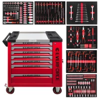 Набор ручных инструментов в стальной тележке (250пр.)