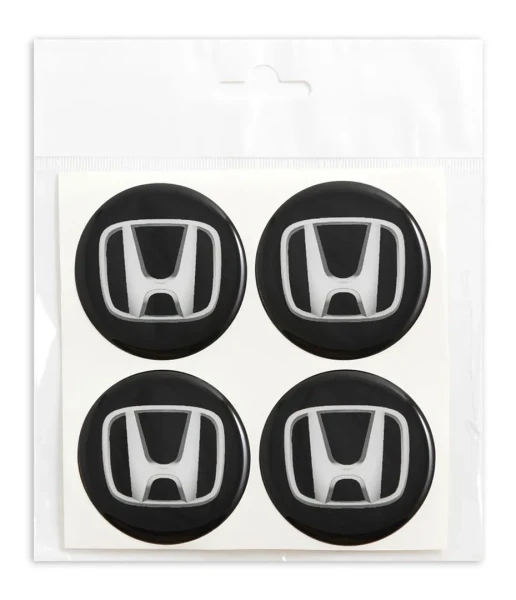 Наклейки на колпак СИЛИКОН 55мм Honda 4пр