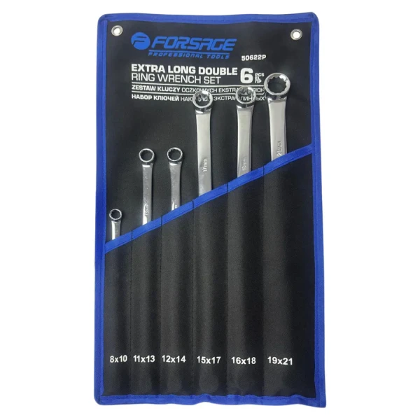 Ключи накидные экстра длинные, набор 6пр.