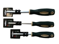 Отвертка крестовая магнитная ''Profi''S2 PH2.0х100мм, в пластиковом держателе