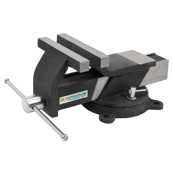 Тиски стальные поворотные с наковальней 8''-200мм