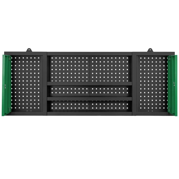 Комплект металл. гаражной мебели 2362x500x2050мм (стол:1600х500х750мм,шкаф:1990х500х762мм,тележка 2шт:658х600х400мм,навесной модуль:1600х600х200мм)