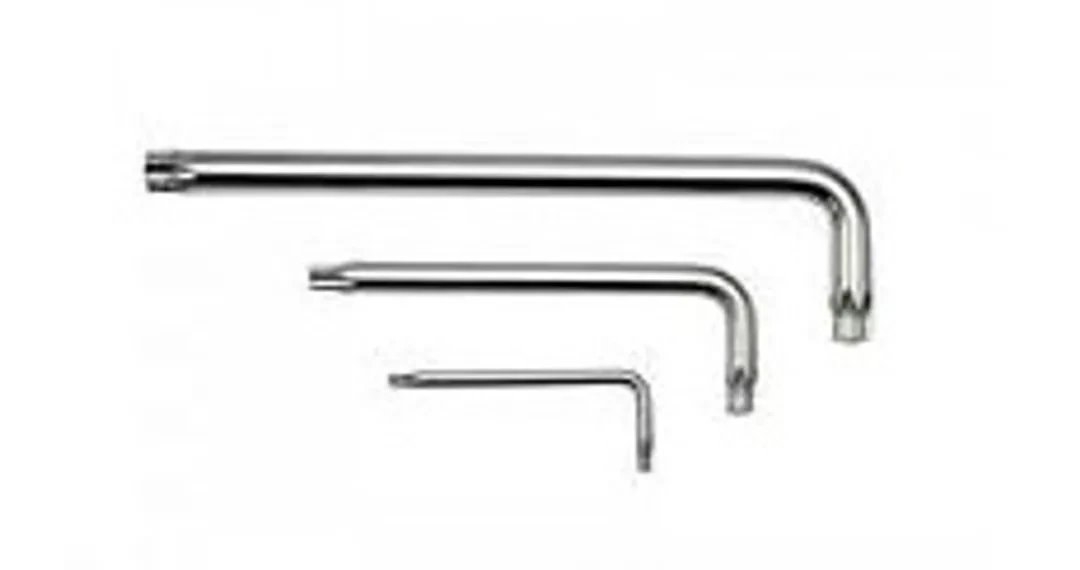 Ключ Г-образный TORX экстра длинный T30H с отверстием