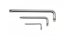 Ключ Г-образный TORX экстра длинный T30H с отверстием