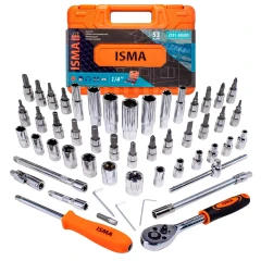 Набор инструмента 53пр. 1/4''(6-гран.)(4-14мм, головки глубокие 6-14мм)