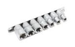 Набор головок Е-профиль 7пр. 1/2''(E10,E12,E14,E16,E18,E20,E22), на планке
