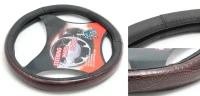 Чехол руля кожа H-8506-M (black/snake) (A)