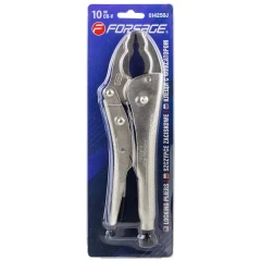 Зажим гейферный с двойным овальным захватом 10''-250мм, в блистере