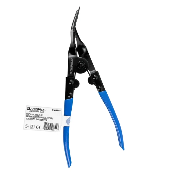 Клещи для снятия клипс (ширина клещей 33мм, ширина вилки-клипсодера 16мм, максимальное раскрытие клещей 42мм, длина клещей 235мм)