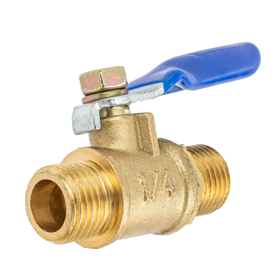 Кран воздушный шаровый с наружной резьбой 1/4''х1/4''