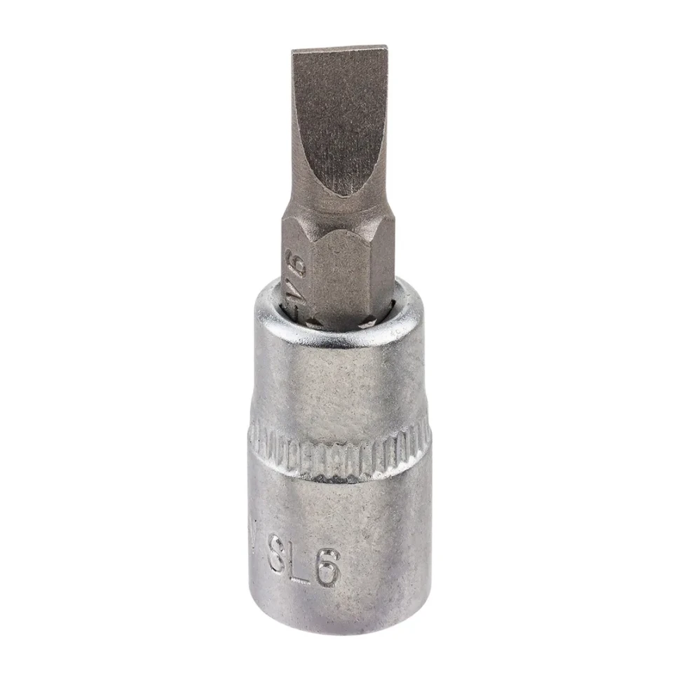 Головка-бита шлицевая 6мм, 1/4''
