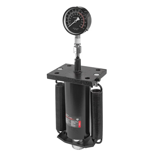Цилиндр гидравлический для пресса с манометром и возвратными пружинами 40т