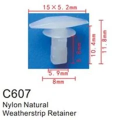 Клипса для крепления внутренней обшивки а/м Тойота пластиковая (100шт/уп.)