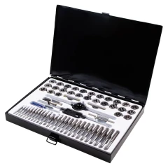 Набор метчиков и плашек 60пр.(М3х0.5,4х0.7,5х0.8,6х1,7х1,8х1.25,9х1.25,10х1/1.5,М12х1.75,4-40,6,8-32,10-36,12-24,1/4,5/16,3/8,7/16,1/2,1/8)