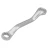 Ключ накидной, отогнутый на 45грд. короткий 16х17мм