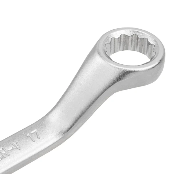 Ключ накидной, отогнутый на 45грд. короткий 16х17мм