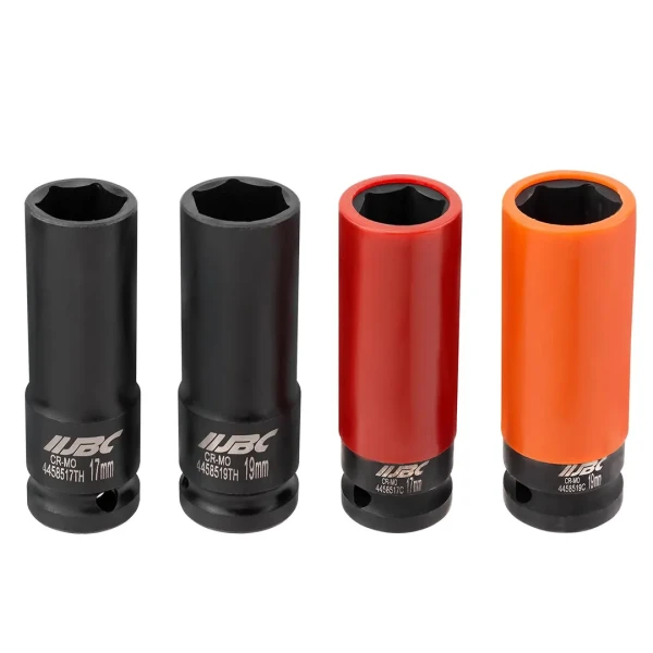 Головки ударные тонкостенные, набор 4пр., 1/2''(6гр.)