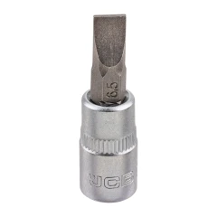 Головка-бита шлицевая 6.5мм, 1/4''