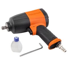 Пневмогайковерт ударный в облегченном корпусе с реверсом и регулировкой усилия 1/2''(550Hм, 7500 об/мин,6.3bar,вес 2кг)