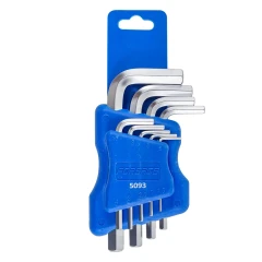 Набор ключей Г-образных 6-гранных 9пр. (1.5, 2, 2.5, 3-6, 8, 10мм)в пластиковом держателе