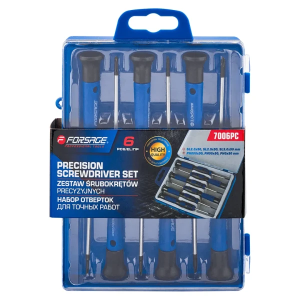 Отвертки для точных работ, набор 6пр.