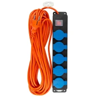 Удлинитель сетевой 15м(220В, 3х1.5мм²,16А,5 розеток)