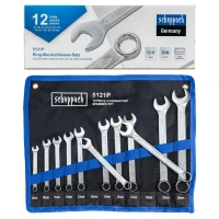 Ключи комбинированные, набор 12пр. (8, 10-17, 19, 22, 24мм) на полотне