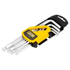 Ключи Г-образные 6-гранные длинные с шаром, набор 10пр. (1.27, 1.5, 2, 2.5, 3-6, 8, 10мм)