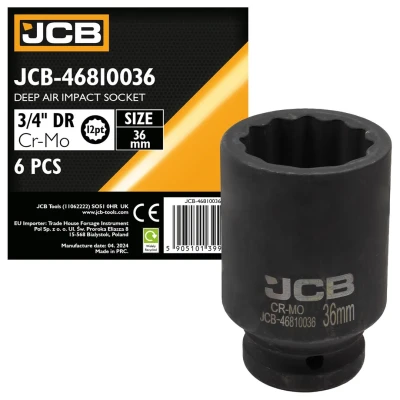 Головка ударная глубокая 36мм (12гр.), 3/4''