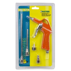 Пистолет обдувочный с комплектом сопел 3пр.