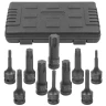 Набор головок-бит TORX ударных 10пр.,1/2''(T30, T40, T45, T50, T55, T60, T70, T80, T90, T100), в кейсе