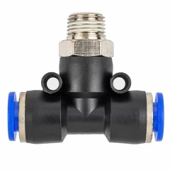 Фитинг Т-образный для пластиковых трубок 6мм с наружной резьбой 1/8''