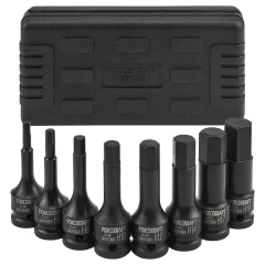 Набор головок-бит 6-гранных ударных 8пр.,1/2''(H5, H6, H8, H10, H12, H14, H17, H19), в кейсе