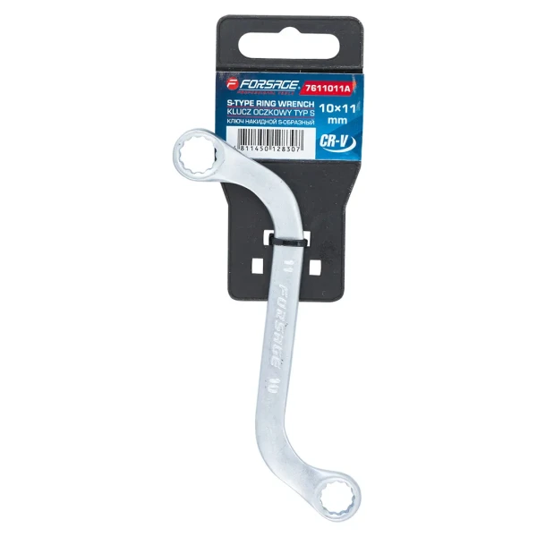 Ключ накидной S-образный 10х11мм,