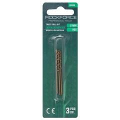 Сверло по металлу 2мм HSS(3шт), в блистере