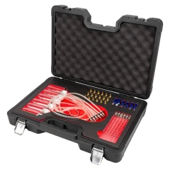 Тестер обратки дизельных форсунок системы Common Raill с комплектом адаптеров, в кейсе ''Premium''